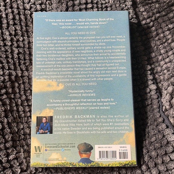 New York Times Bestseller NEW Paperbackš āA Man Called OVEā by Fredrik Backman - Picture 2 of 4